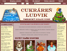 Tablet Screenshot of cukraren-ludvik.sk